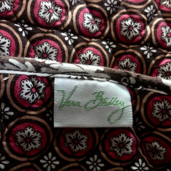 Vera Bradley Imperial Toile Brown, White and Pink Shoulder Bag - Picture 4 of 6